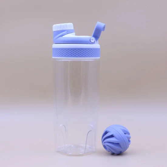 Bottiglia d'acqua con shaker proteico da 700 ml con setaccio in plastica (KL